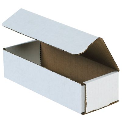 8 x 2 x 2" White Corrugated Mailers