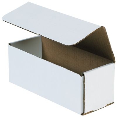 8 x 3 x 3" White Corrugated Mailers