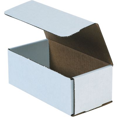 8 x 4 x 3" White Corrugated Mailers