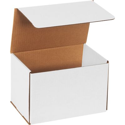 9 x 6 x 6" White Corrugated Mailers