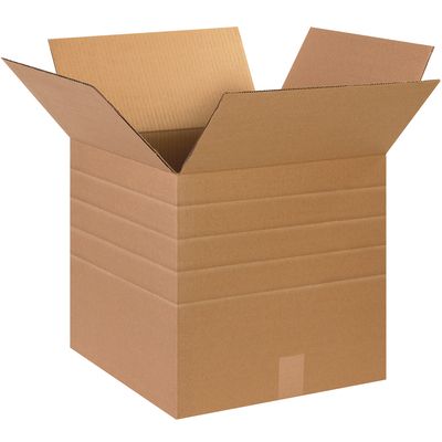 15 x 15 x 15" Multi-Depth Corrugated Boxes