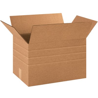 18 x 12 x 12" Multi-Depth Corrugated Boxes