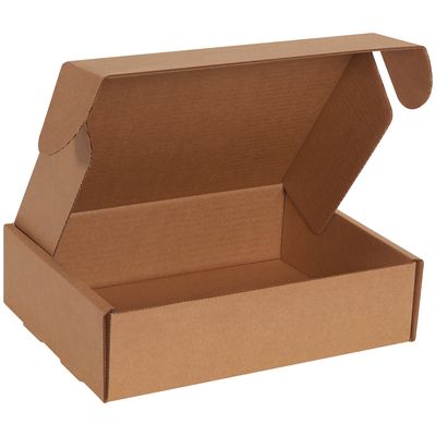 11 1/8 x 8 3/4 x 3" Kraft Deluxe Literature Mailers