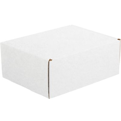 11 1/8 x 8 3/4 x 4" White Deluxe Literature Mailers