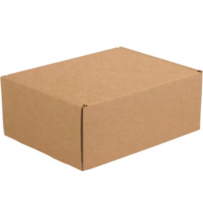 11 1/8 x 8 3/4 x 4" Kraft Deluxe Literature Mailer