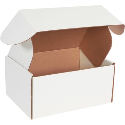 12 1/8 x 9 1/4 x 6" White Deluxe Literature Mailers