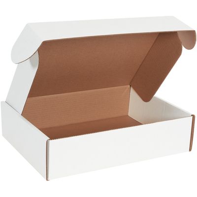 16 x 12 x 4" White Deluxe Literature Mailers