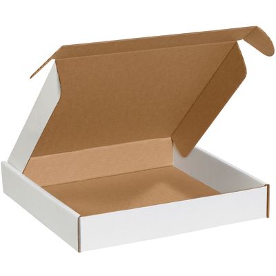 16 x 16 x 2 3/4" White Deluxe Literature Mailers