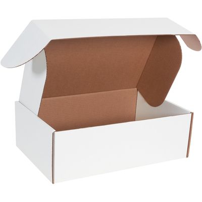 18 x 12 x 6" White Deluxe Literature Mailer