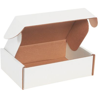 9 x 6 1/2 x 2 3/4" White Deluxe Literature Mailer