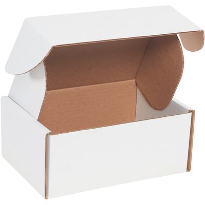 9 x 6 1/2 x 4" White Deluxe Literature Mailer