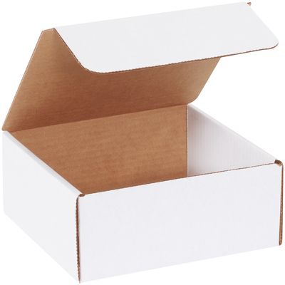 7 1/2 x 7 x 3 1/4" White Literature Mailers