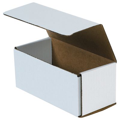 7 1/2 x 3 1/2 x 3 1/4" White Corrugated Mailers