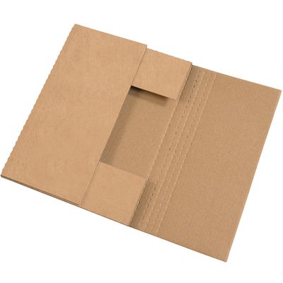 15 x 11 1/8 x 2" Kraft Easy-Fold Mailers