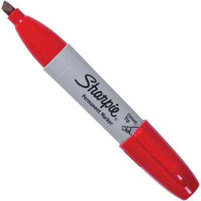 Red Sharpie® Chisel Tip Markers