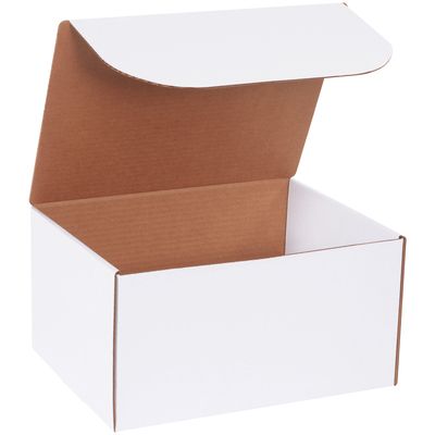 12 1/8 x 9 1/4 x 6 1/2" White Literature Mailers