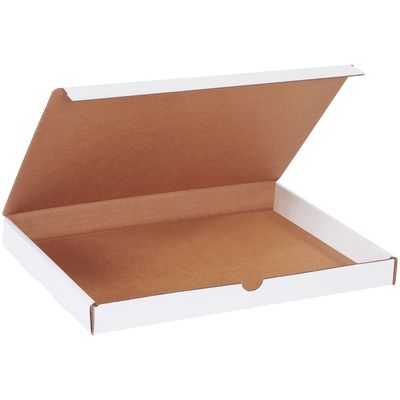 13 x 10 x 1 1/4" White Literature Mailers