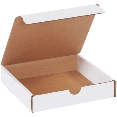 6 x 6 x 1 1/4" White Literature Mailers