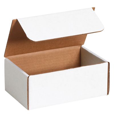 7 1/8 x 4 1/2 x 3" White Literature Mailers