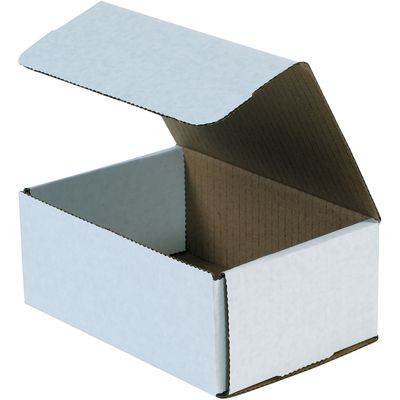 7 1/8 x 5 x 3" White Corrugated Mailers