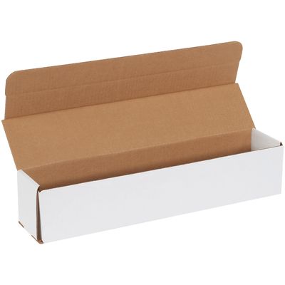 17 1/2 x 3 1/2 x 3 1/2" White Corrugated Mailers