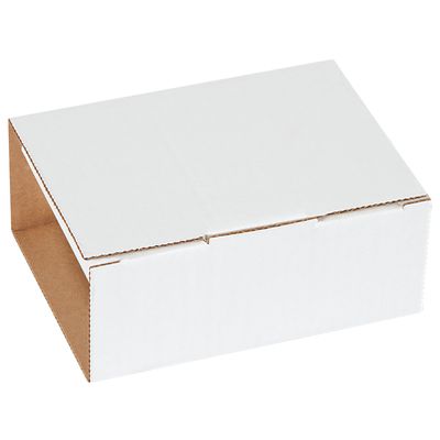 5 5/8 x 5 x 2 9/16" White CD Mailers