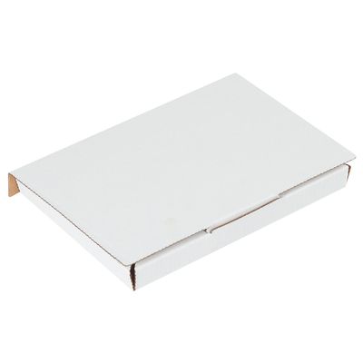 7 5/8 x 5 7/16 x 11/16" White DVD Mailers