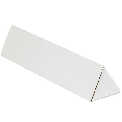 2 x 18 1/4" White Triangle Mailing Tubes