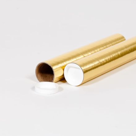 2 x 18" Gold Tubes with Caps