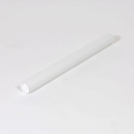 3 x 42" White Tubes with Caps