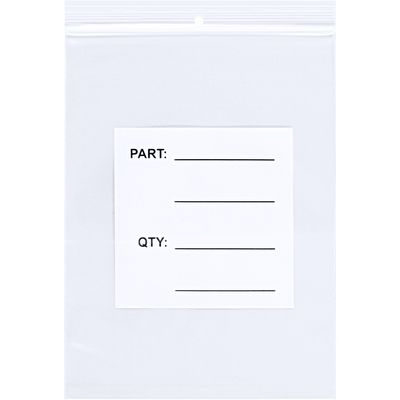 9 x 12" - 4 Mil Parts Bags w/ Hang Holes