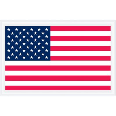 5 1/4 x 8" U.S.A. Flag Packing List Envelopes