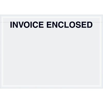 7 x 5" Clear Face "Invoice Enclosed" Envelopes