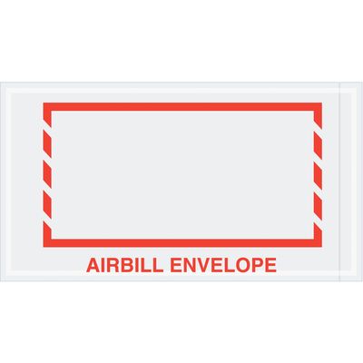 5 1/2 x 10" Red Border "Airbill Envelope" Document Envelopes