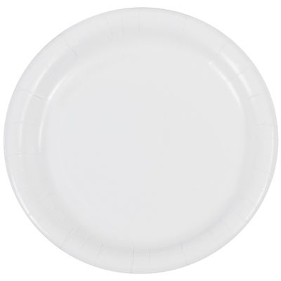 Paper Plates - 7" Medium-Duty, White