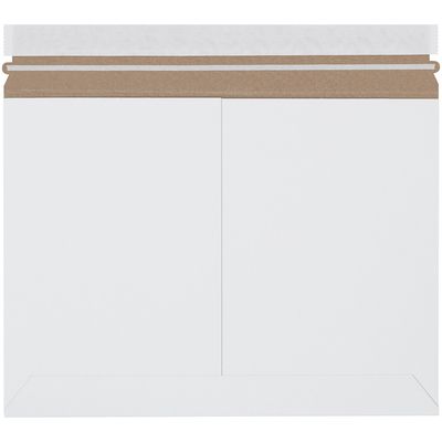 12 1/4 x 9 3/4" White Side Loading Stayflats Lite® Mailers