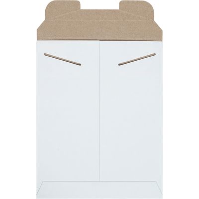 9 x 11 1/2" White Stayflats® Mailers