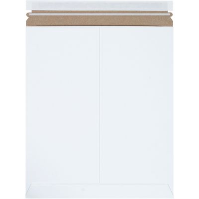 12 3/4 x 15" White Self-Seal Stayflats Plus® Mailers