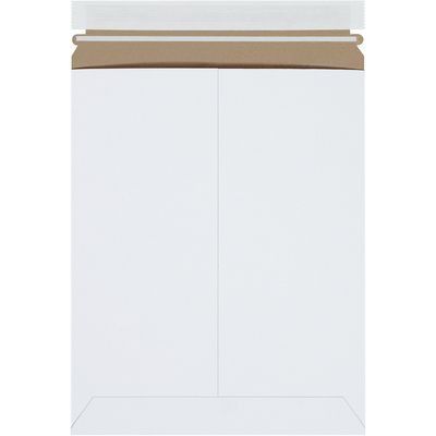 9 3/4 x 12 1/4" White Self-Seal Stayflats Plus® Mailers