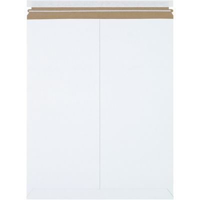 17 x 21" White Self-Seal Stayflats Plus® Mailers