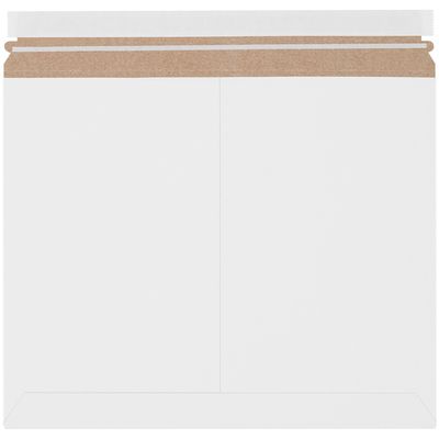 14 7/8 x 11 7/8" White Stayflats Lite® Mailers