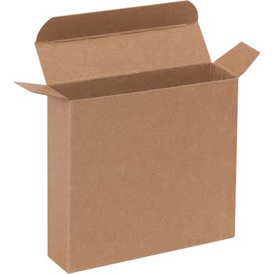 4 13/16 x 1 1/4 x 4 13/16" Kraft Reverse Tuck Folding Cartons