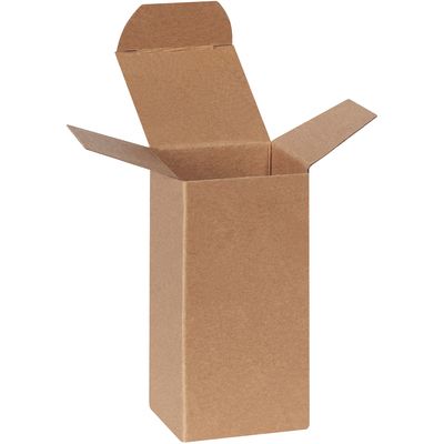 2 x 2 x 4" Kraft Reverse Tuck Folding Cartons