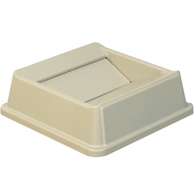 Rubbermaid® Hands-Free Trash Can Lid - 35 Gallon, Beige