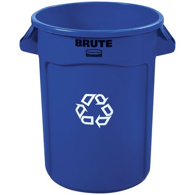 Rubbermaid® Brute® Recycling Container - 32 Gallon, Blue