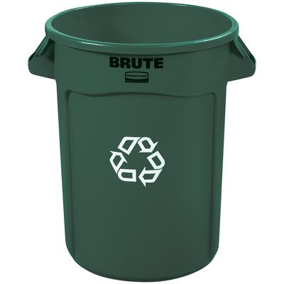 Rubbermaid® Brute® Recycling Container - 32 Gallon, Green