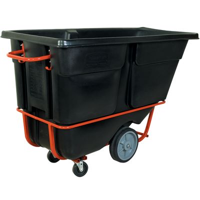 Rubbermaid® 1 1/2 Cubic Yard - Black Standard Grade Tilt Truck