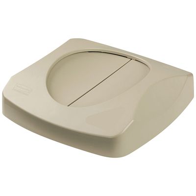 Rubbermaid® Hands-Free Trash Can Lid - 23 Gallon, Beige