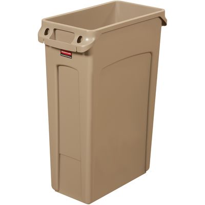 Rubbermaid® Slim Jim® Trash Can - 23 Gallon, Beige