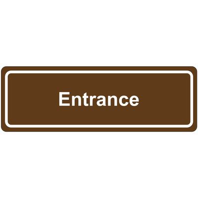 Door Sign - "Entrance"